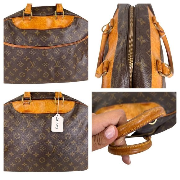 Authentic Louis Vuitton Satchel Bag Deauville Monogram Used LV Handbag Vintage - Picture 4 of 13